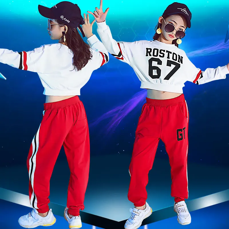 Детский костюм для танцев в стиле хип-хоп и джазовых уличных осенний комплект