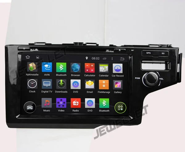 Восьмиядерный IPS экран Android 10 автомобильный DVD GPS Радио Навигация для Honda fit 2014-2016