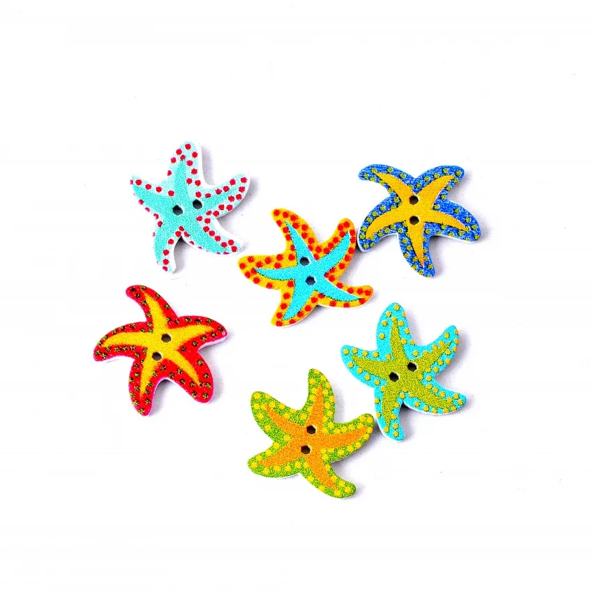 Бесплатная доставка Розничная продажа 10 шт. Случайные Смешанные с 2 отверстиями