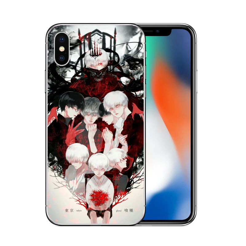 Японский аниме Токийский Гуль Япония Силиконовый ТПУ чехол для телефона iphone 6 6S 7 8