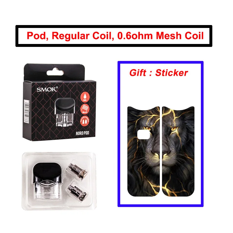 1PC Nord Pod SMOK Nord Pod Vape 1100 мАч батарея 3 мл Pod система обычная сетка катушка электронная сигарета комплект испаритель VS SMOK NOVO Minifit комплект - Цвет: 1PC Nord Pod