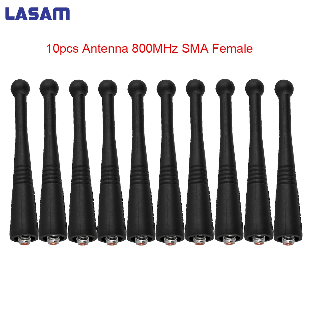 LASAM 10 шт. UHF 800 МГц антенна SMA для Motorola HT1000 MTX950 STX MTX9250 XTS1500 XTS2250 рация радио|walkie talkie|walkie