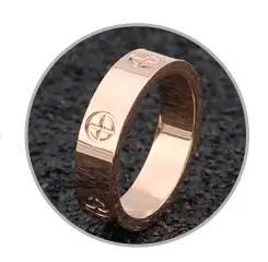 Rose gold Обручальные кольца для женщин, розовое золото, нержавеющая сталь, серебряное кольцо для пары, ювелирные изделия anillos mujer bagues pour femme anel aneis anillo - Цвет основного камня: Rose gold
