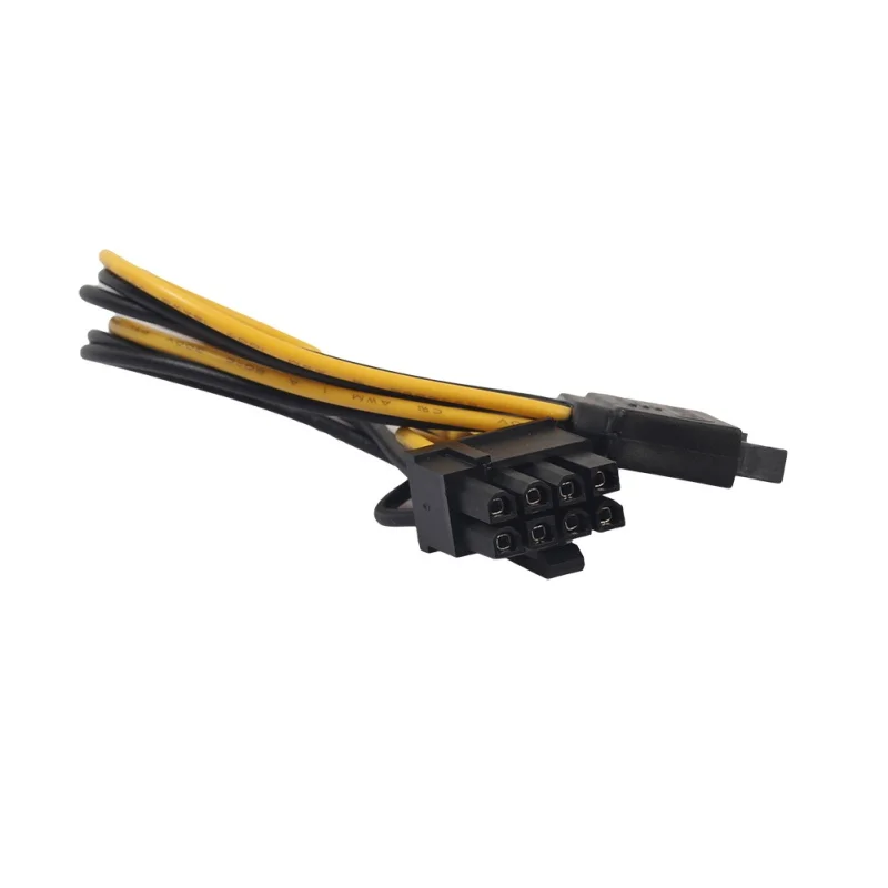 1 шт. один SATA 8pin(6 + 2) до 15pin Powr адаптер кабель 20 см PCI-E питания k5 | Электроника