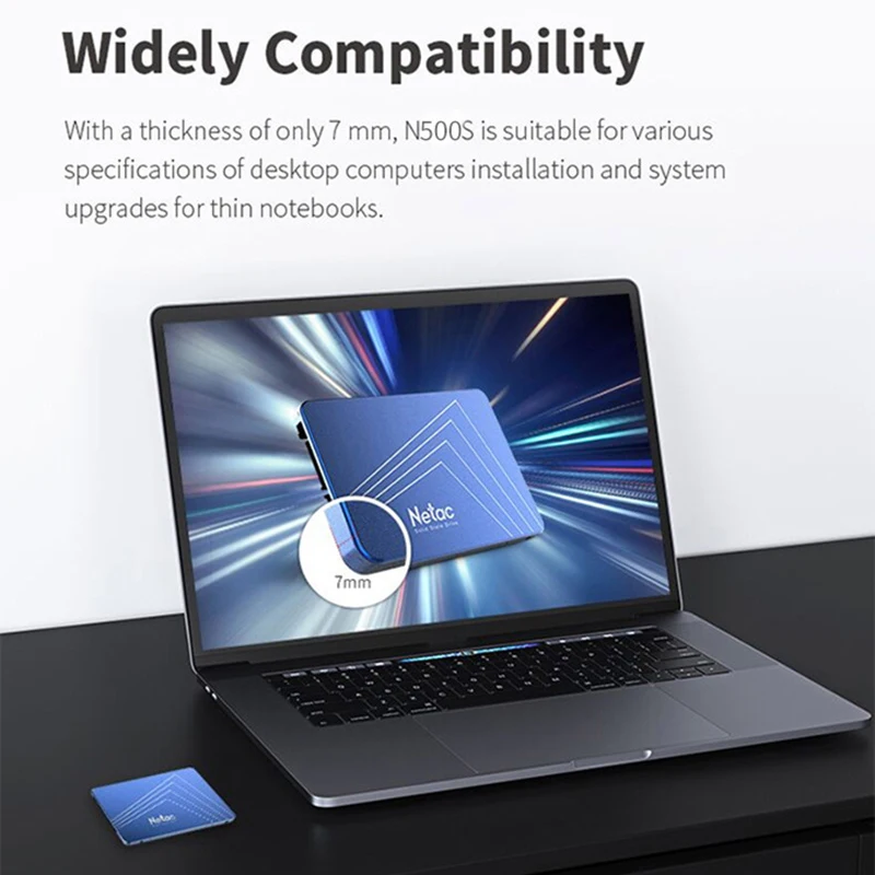 Netac N500S 960 ГБ SSD жесткий диск 2 5 дюймов SATA III HDD ноутбук PC Внутренний твердотельный