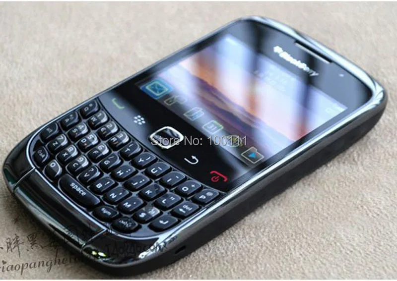 Разблокированный Оригинальный Blackberry Curve 9300 мобильный телефон QWERTY клавиатура 2MP