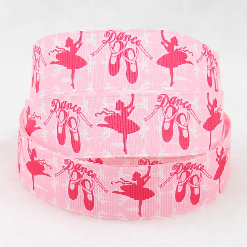 Q&ampN ribbon 16mm 22mm 25mm 38mm 50mm 75mm 160919018 dance shoes dancer printed grosgrain ribbons for hairbow 50yds/roll | Дом и сад