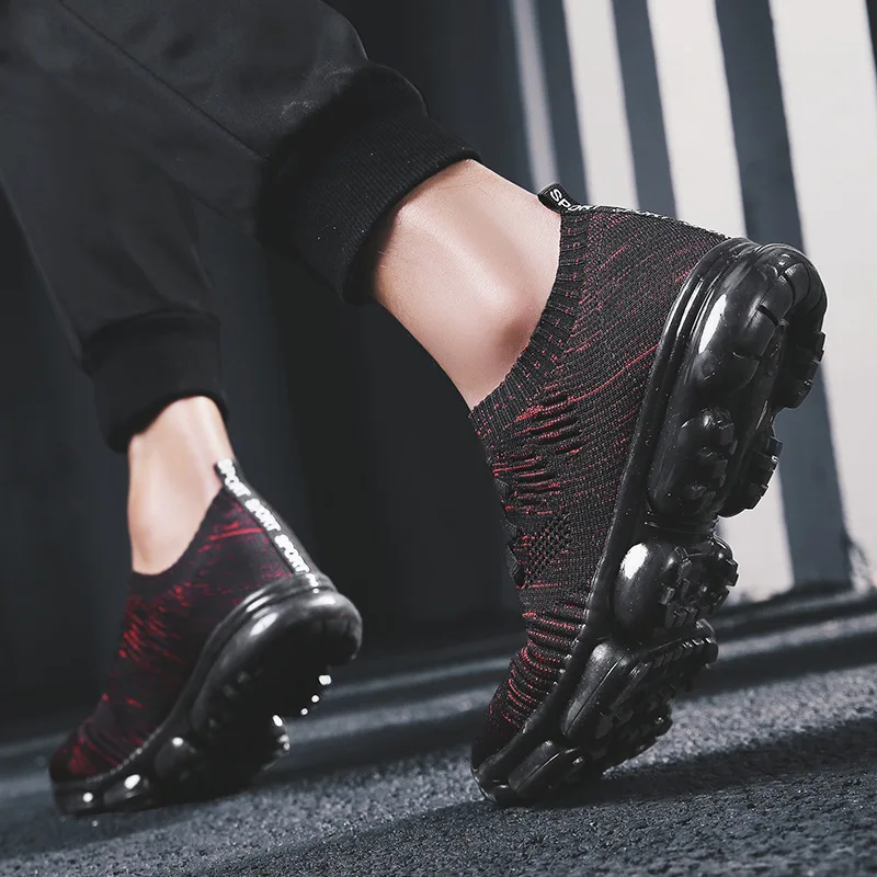 Мужская повседневная обувь из дышащего материала без шнуровки Tenis Masculino Adulto Chaussure