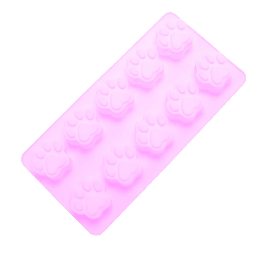 Милый собака кот лапа Fondant (сахарная) изделия из сахара форма для торта Форма