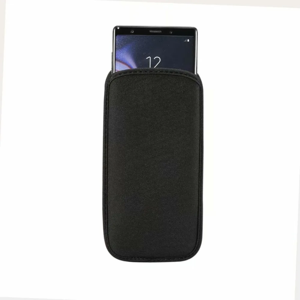 Черная эластичная мягкая гибкая Неопреновая защитная сумка Doogee N20 Y9 Plus N100 Y8 Y7Plus S90