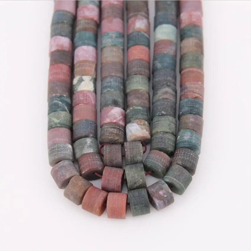 Необработанные матовые бусины с отверстием из натурального индийского ахата