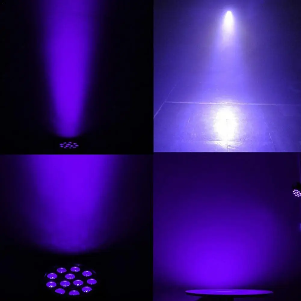 12W Violet 12LED Sound Active Led Stage DMX512 7CH Par Light For KTV Party DJ Disco Show | Лампы и освещение