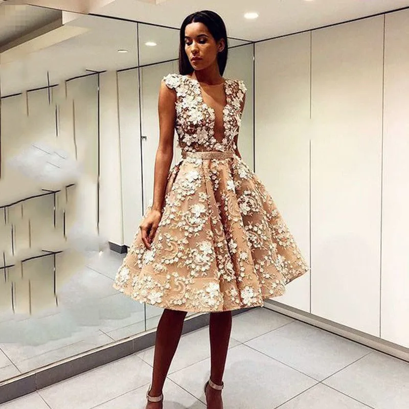 Женское летнее сексуальное кружевное платье с v-образным вырезом без рукавов