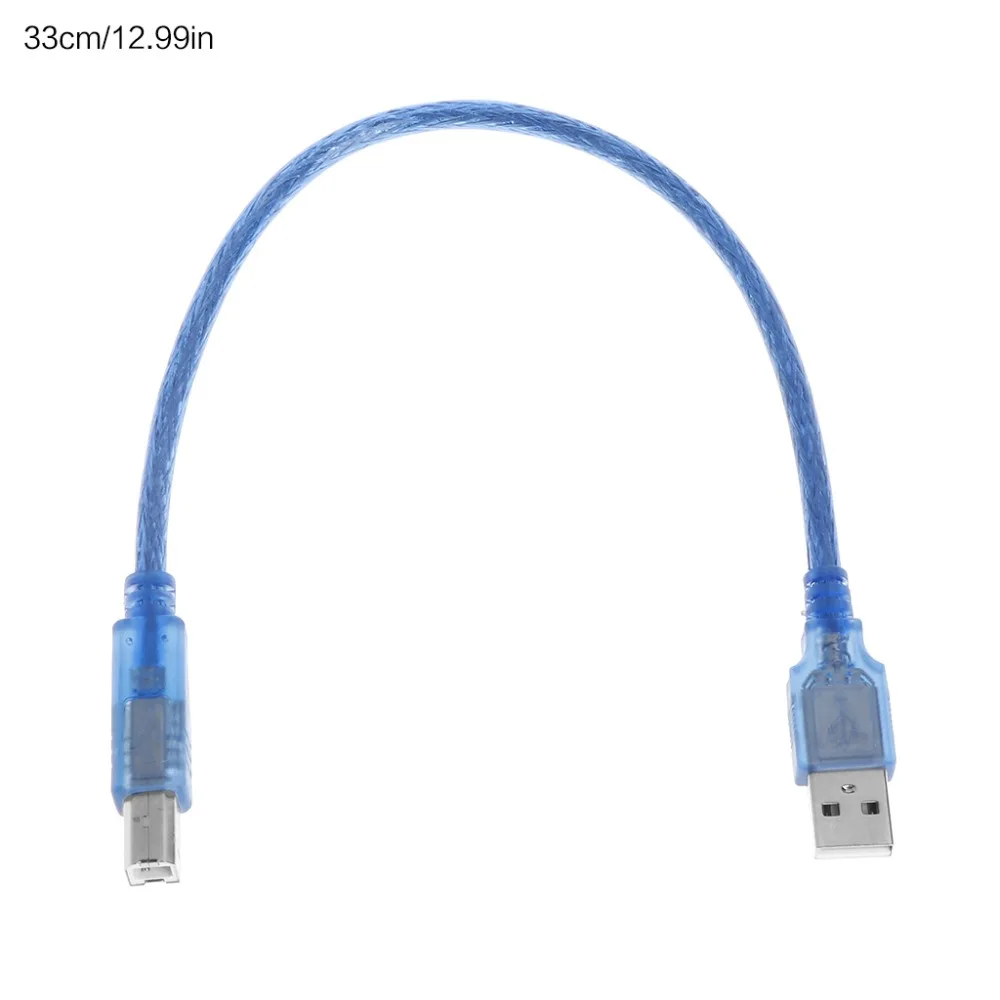 

High Speed Transparent Blue USB 2.0 Printer Cable Type A Male to Type B Male Dual Shielding for 0.3m, 1m, 1.5m, 3m