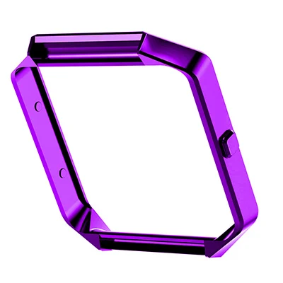 purple Сменный Чехол-держатель из нержавеющей стали, рамка для Fitbit Blaze, трекер активности, аксессуары для умных часов - Цвет: purple