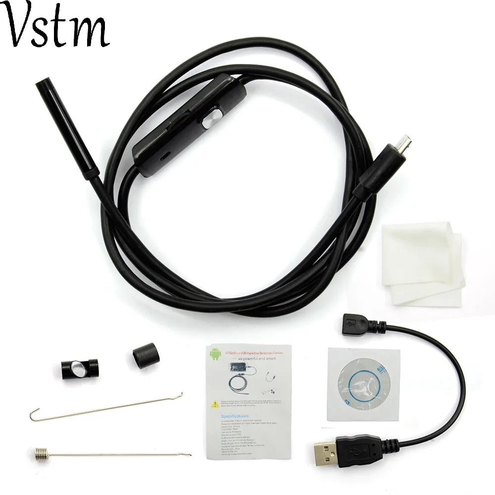 Автомобильный инструмент USB беспроводной Эндоскоп HD Led Полужесткий Wi-Fi эндоскоп
