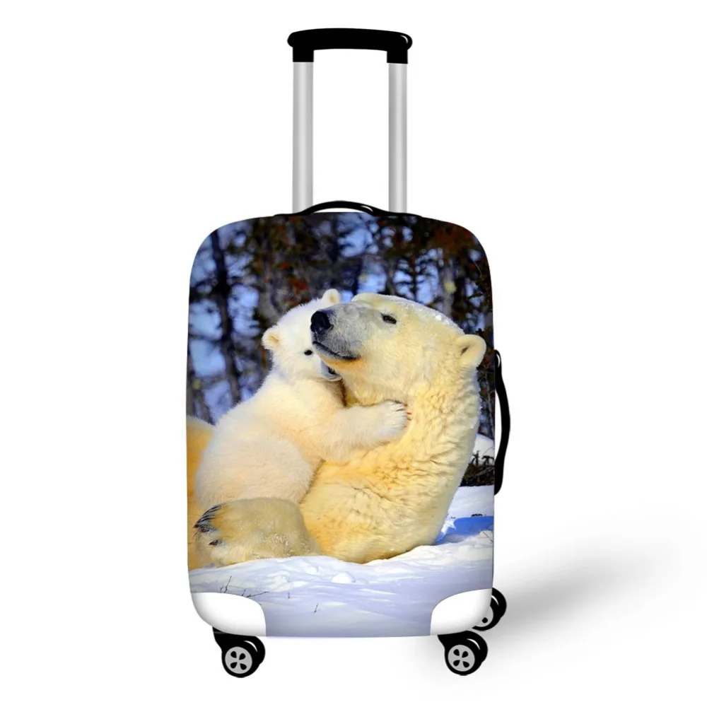 Защитные чехлы для чемоданов в виде животного polar bear водонепроницаемые - Фото №1