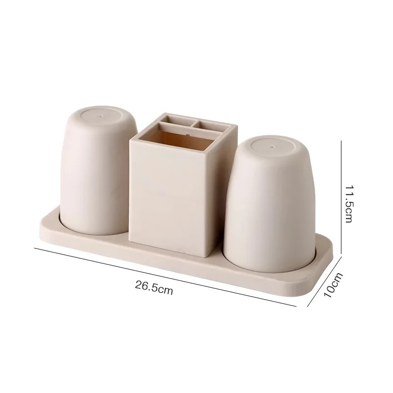 

Plastic Simple Bathroom Tumbler Multi Colors Exquisite Tooth-Brushing Cup Toothpaste Holder