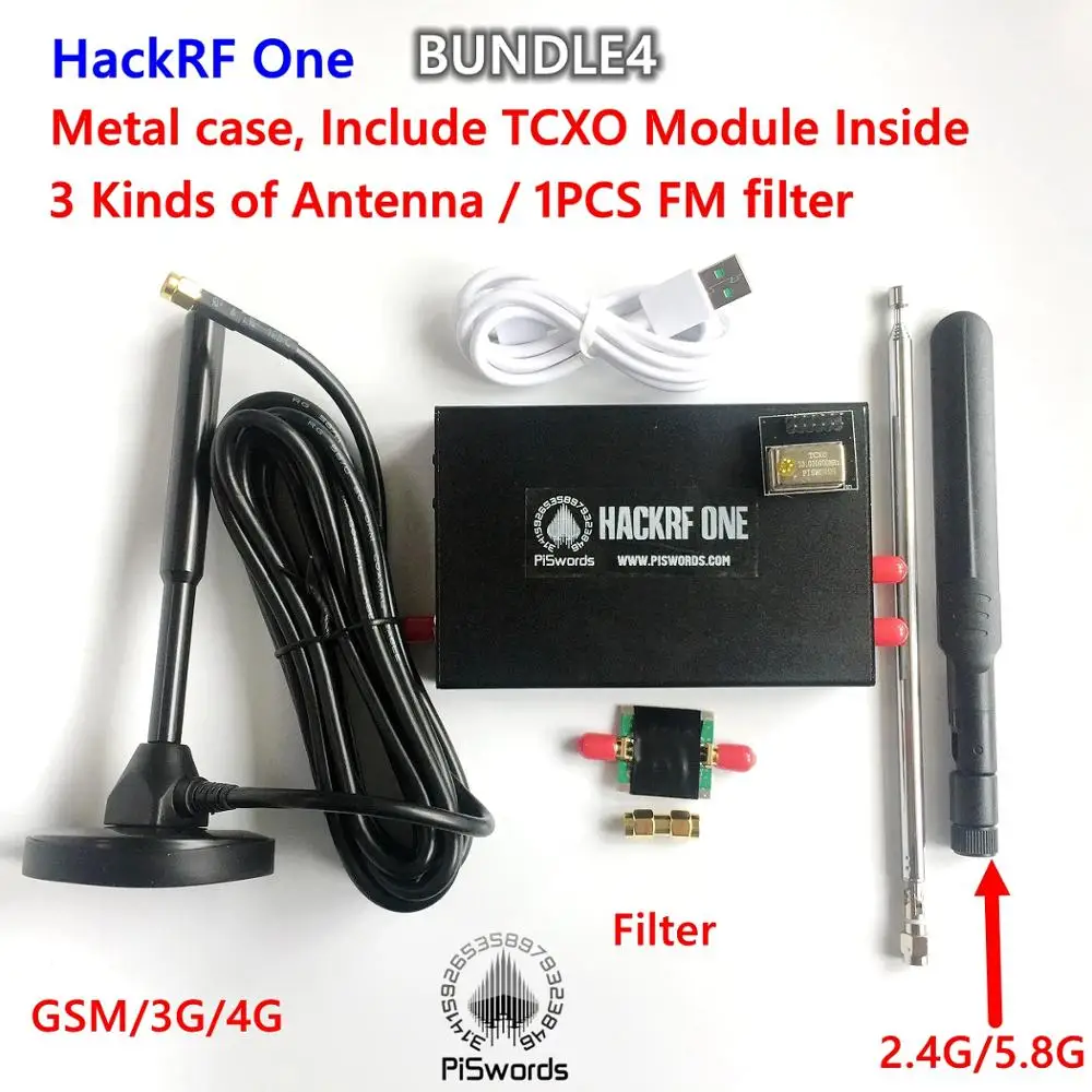 Платформа HackRF One RTL SDR для программно определяемой радиосвязи с приемом сигналов