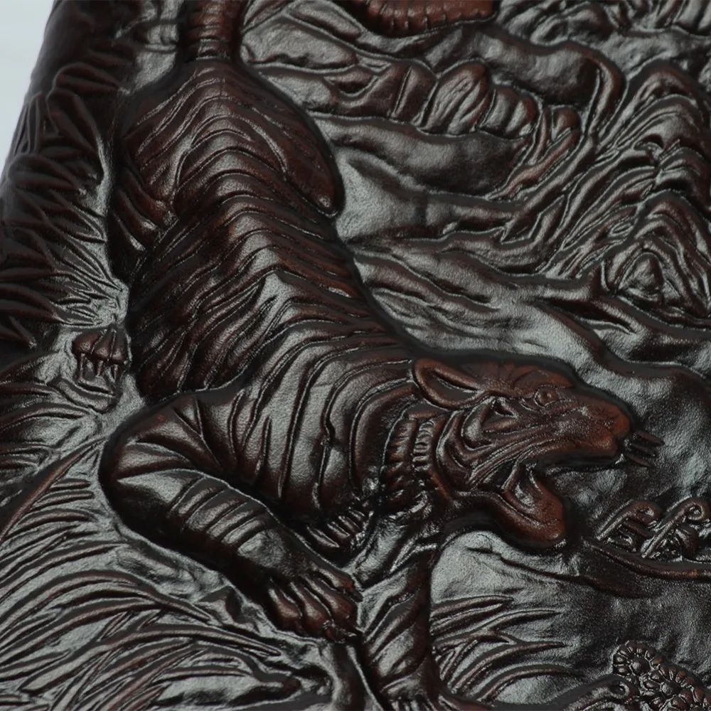 Мужской Длинный кошелек с принтом дракона и тигра дизайнерский