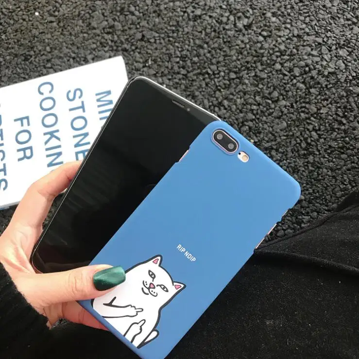Для iphone 7 8X6 Чехол для Fundas 6 S 6s 5 5S se чехол X XR XS Max 8 Plus милый жесткий черный | Мобильные