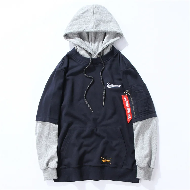 Josalem 2018 Для мужчин камуфляж Толстовки Весна флис теплый шить Цвет Толстовка