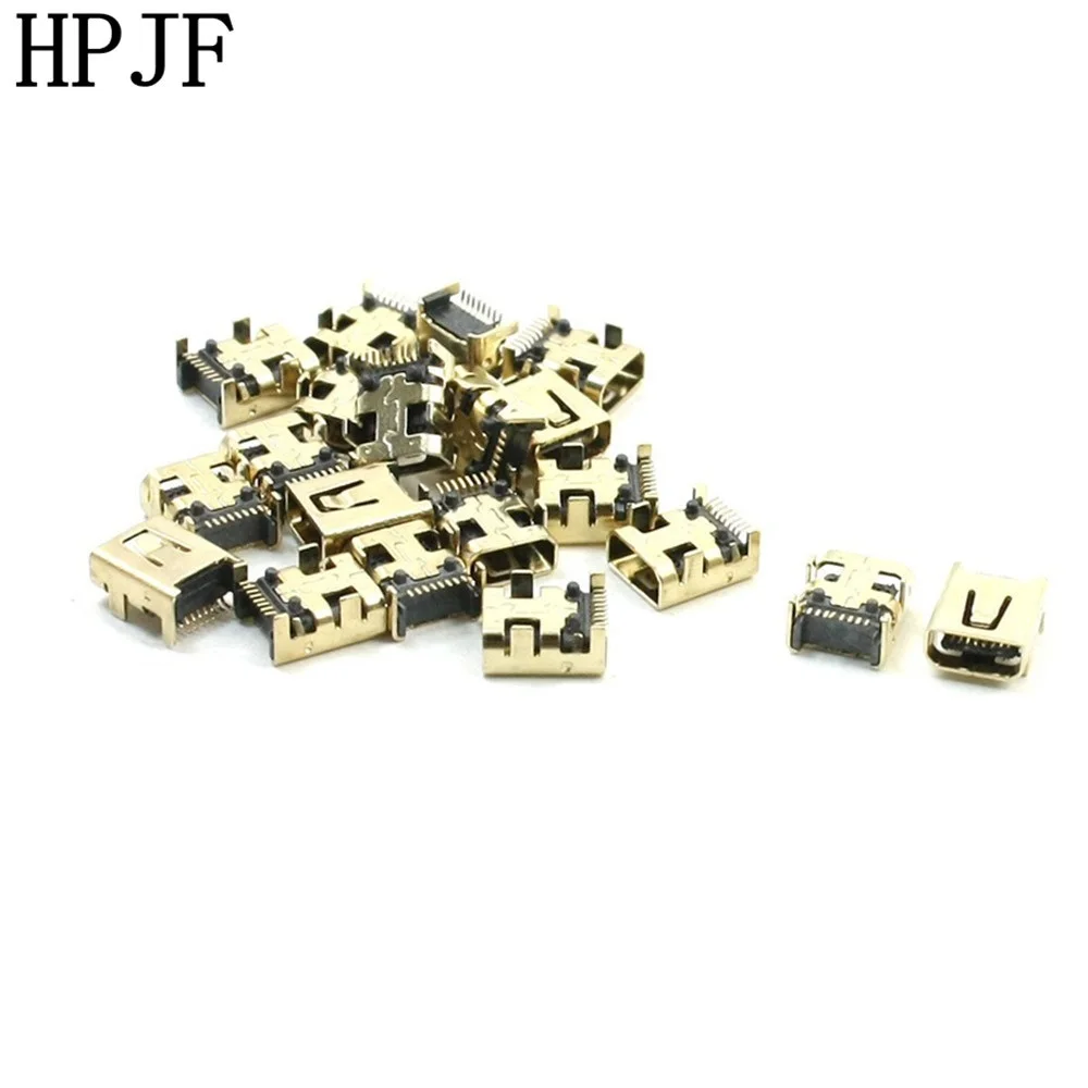 10 шт. Mini USB 8 Pin SMT SMD гнездо разъема ПП 4 pin прямого кроя|4 connector pcb|pcb pin4 pcb |
