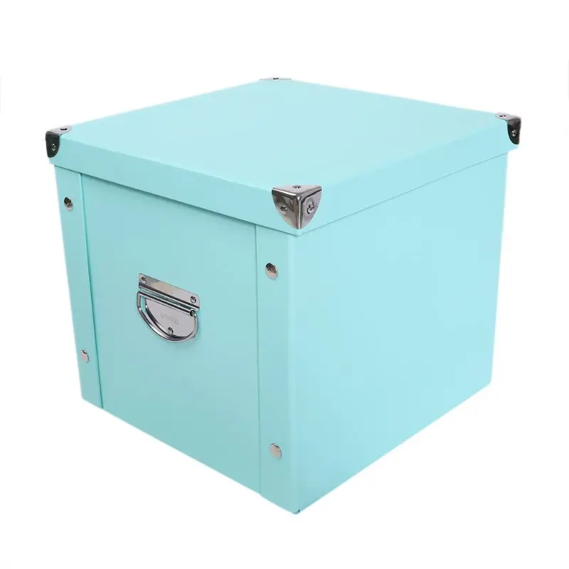 Складной ящик для хранения LegalBox Deedbox складной контейнер с крышками для файлов письма одежда бумажная работа игрушечные закуски книги - Цвет: BL01