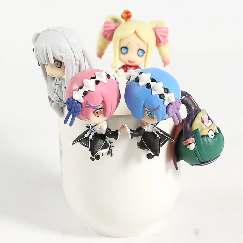 PUTITTO vol.2 Re:ZERO Начальная жизнь в другом мире Рем Рам Эмилия Беатрис ПВХ Фигурки