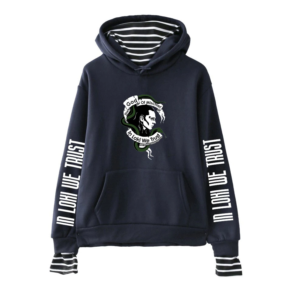 Свитшот LOKI с имитацией двух предметов свитшот принтом Топ чулок Локи том