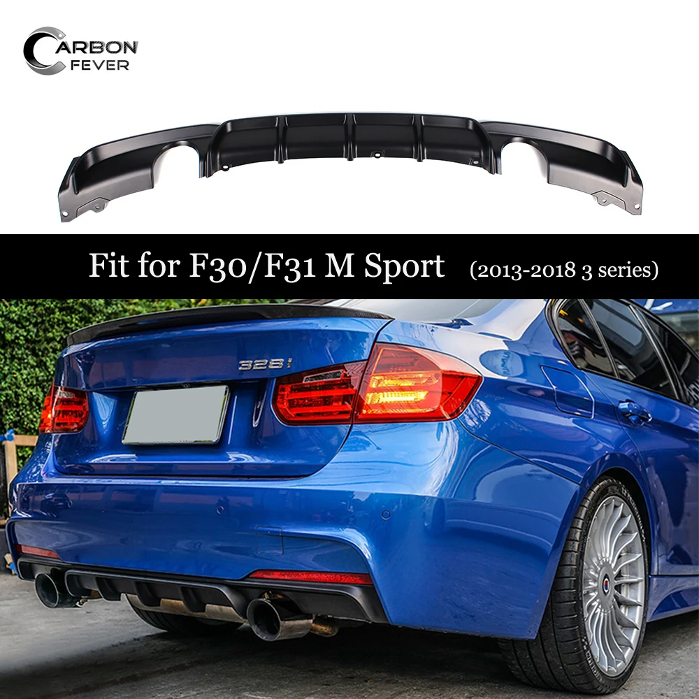 ABS Матовый черный Задний бампер для BMW F30 F31 спортивные модели 2012 + 316i 318i 320i 328i 330i 335i