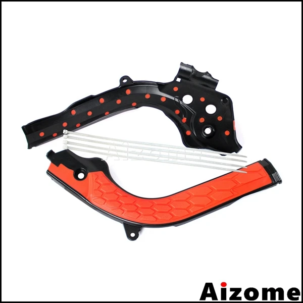 Orange Black Мотоциклетные эндуро x-захваты рамка охранники для KTM EXC-F 250 EXC-F350 EXC-F450 EXC125- EXC250 EXC300 TPI MX Frameguard - Цвет: Orange Black