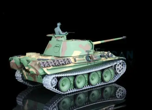Henglong 1/16 6 0 Модернизированный немецкий пантера G RTR RC Танк 3879 Вт/360 револьверов