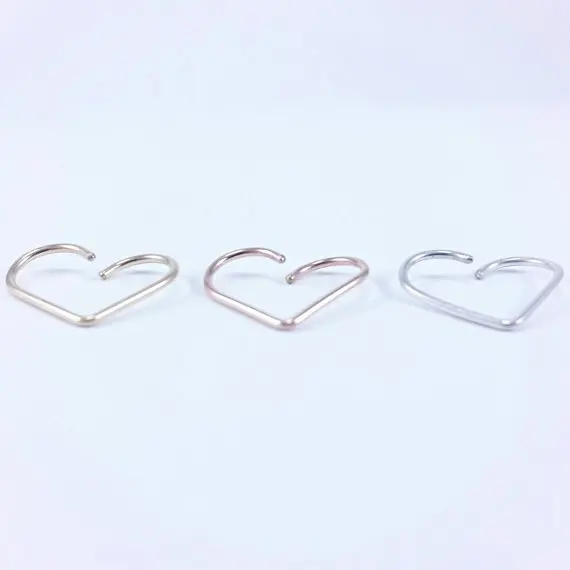 Серьги-спиральные с розовым сердечком 2 шт. | Украшения и аксессуары