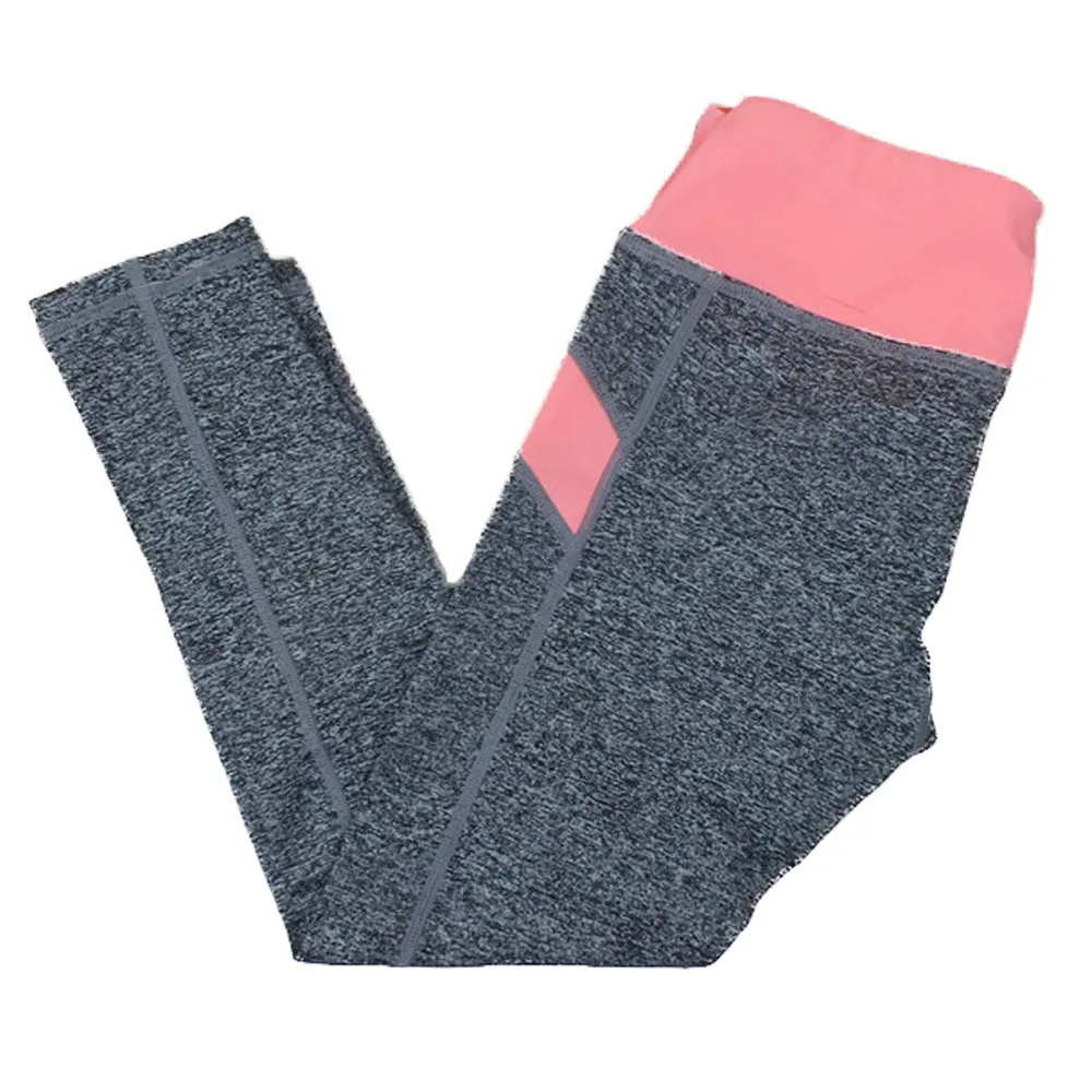 Pink Запонки Женский спортивный для бега брюки колготки новые брендовые капри для фитнеса женские эластичные спортивные брюки для бега Pantalons Femme - Цвет: Pink
