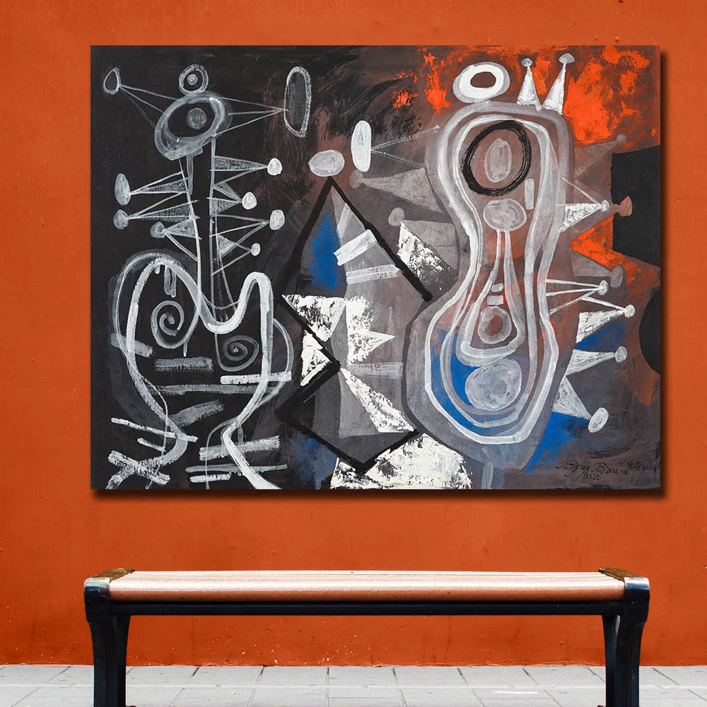 

Large Size Wall Art Pyrrhic Dance 1952 Canvas Painting for Living Room Home Decoration Oil Painting on Canvas Wall Painting