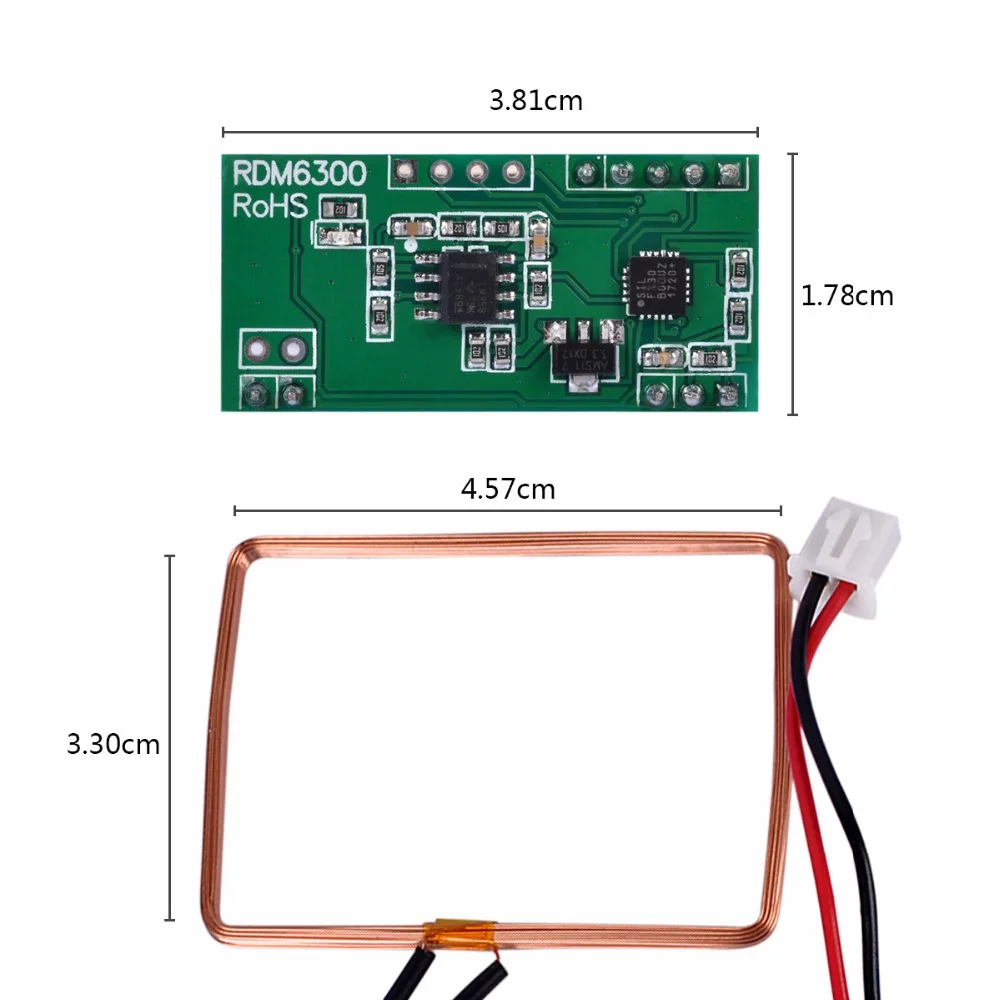 HoBiMart 125 кГц RFID считыватель модуль RDM6300 UART Выход Система контроля доступа для arduino #