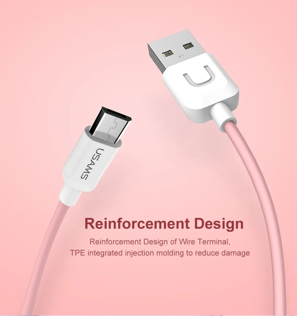 USMAS Micro USB кабель 2A Быстрая зарядка данных Android Мобильный кабель для Xiaomi Redmi Note huawei Microusb зарядное устройство Micro USB шнур