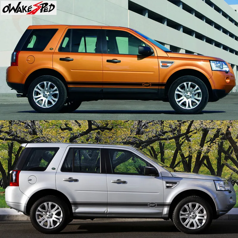 Виниловые наклейки для боковой юбки автомобиля 2 шт. Стайлинг Land Rover Discovery Range Sport
