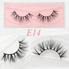 Visofree норковые ресницы натуральные длинные 3D норковые ресницы ручной работы накладные ресницы для макияжа Многоразовые Накладные ресницы полные ресницы E14