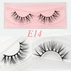 Visofree норковые ресницы натуральные длинные 3D норковые ресницы ручной работы накладные ресницы для макияжа Многоразовые Накладные ресницы полные ресницы E14