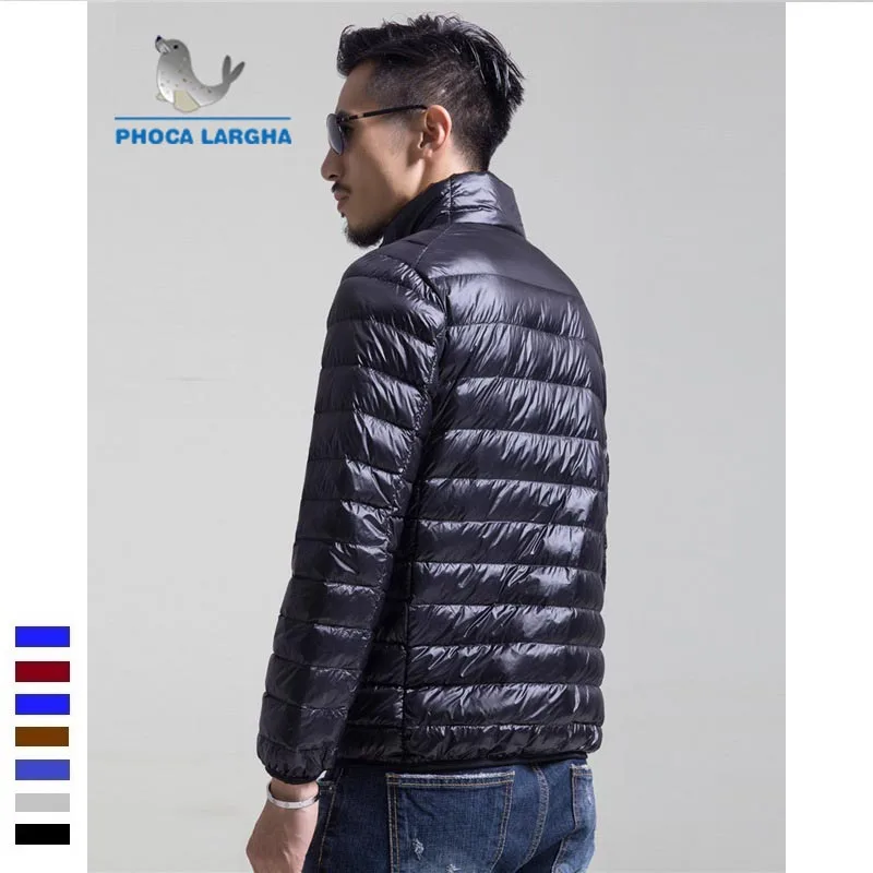 Мужской Сверхтонкий пуховик на 90% белом утином пуху Повседневная портативная