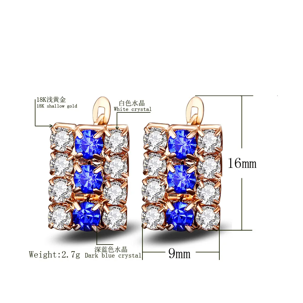 CT Cubic Zirconia Earring Stud For Women ed34 Boucle Oreille Para As Mulheres Costume Plata Jewelry | Украшения и аксессуары