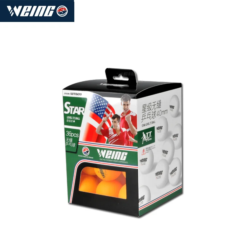Table tennis (ping pong ball) seamless one-star level 36 one box yellow and white for choice super affordable sales | Спорт и