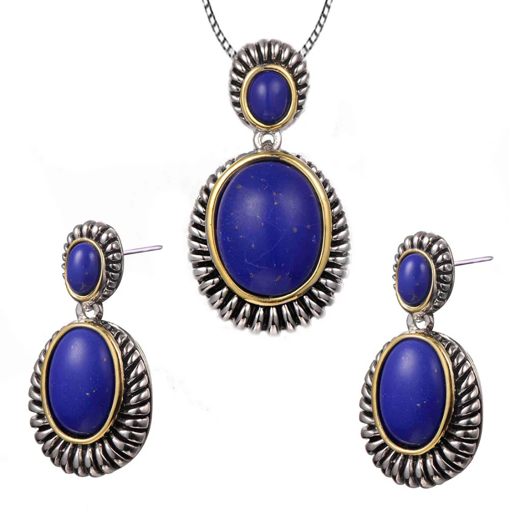 Женский комплект из колье и серёг серебра 925 пробы|earring storage|earrings cabochonearrings sterling |