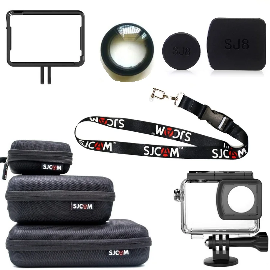 Оригинальный SJCAM SJ8 Pro/Plus/воздушные аксессуары крышка объектива/крышка/стекло УФ фильтр/Защитная пленка для экрана/рамка для экшн-камеры SJ8