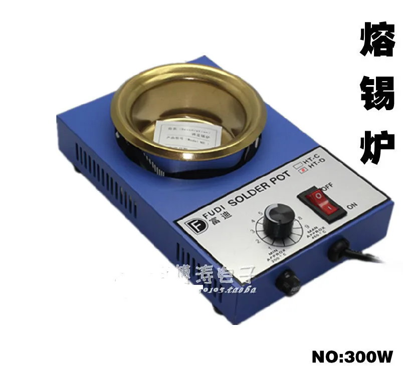 

300W solder pot tin melting furnace thermoregulation stainless steel 100mm 200 ~ 450 centigrade