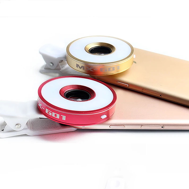 Универсальный комплект объективов рыбий глаз с зажимом светодиодное освещение 6