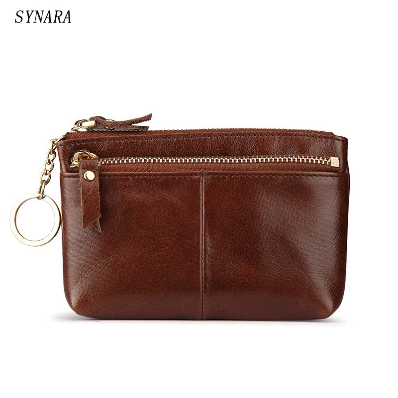 Кошелек из натуральной кожи в винтажном стиле маленький кошелек для монет