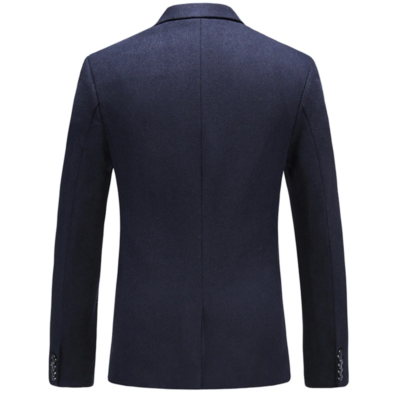 Мужской деловой Блейзер GUIXIANG повседневный однотонный приталенный пиджак на